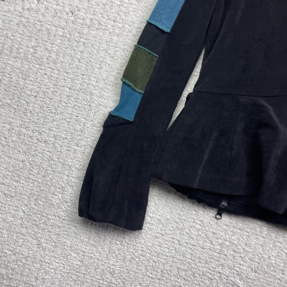 Y2K Myco Anna Jacket Women Size 1 Wool / Corduroy Patchwork Boho Artsy Hippie - Picture 12 of 15